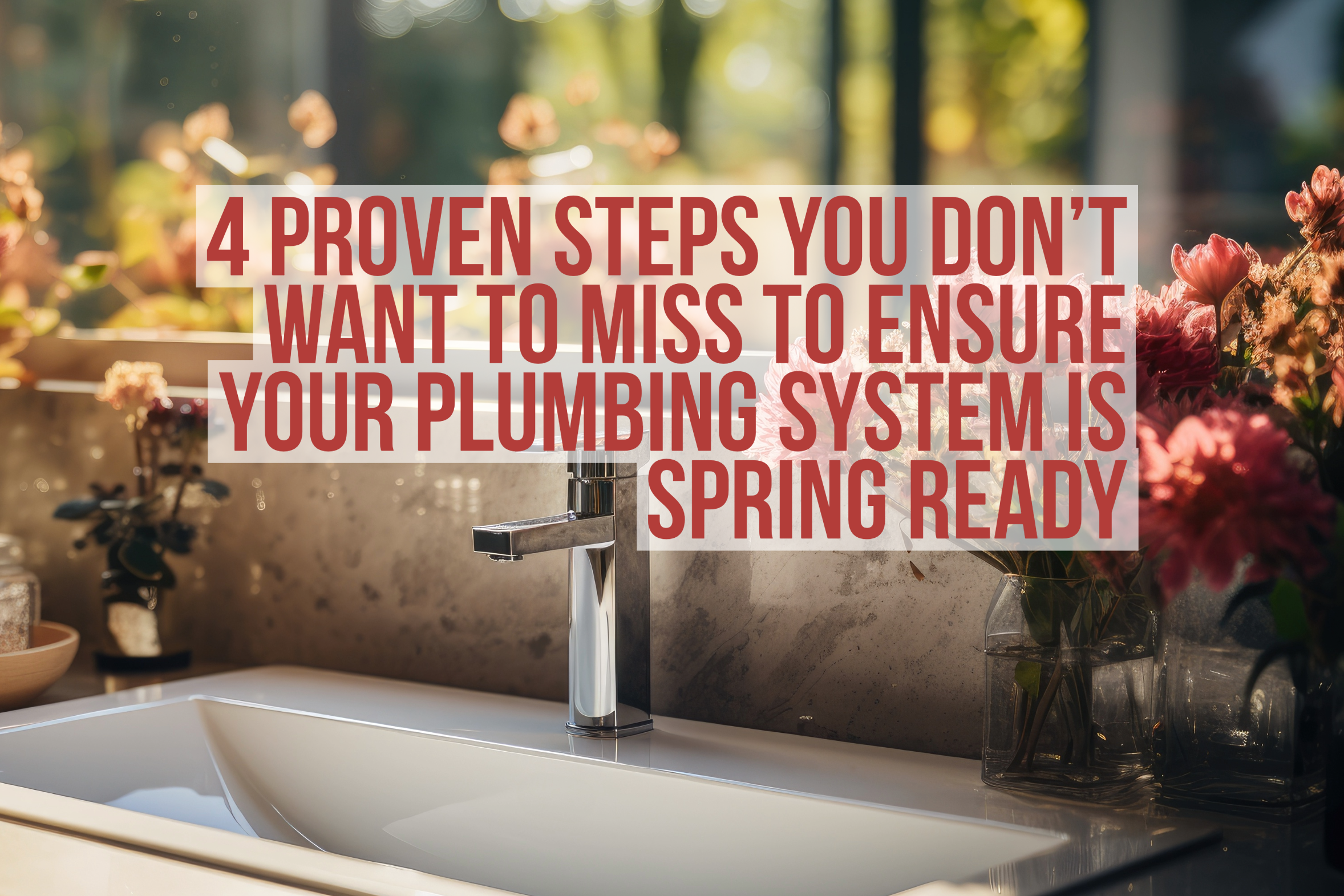 Steps to make sure your plumbing system is spring ready!